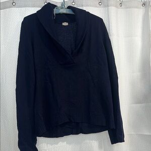 J. Crew Blue Cowl Neck Sweater